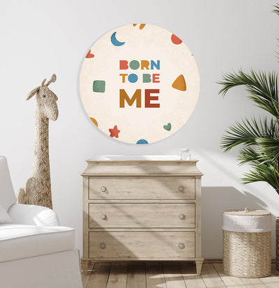 Behangcirkel - Born to Me - Kinderkamer - Behangsticker (Sfeer)