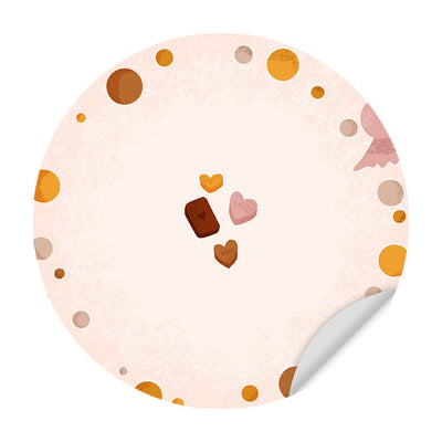 Behangcirkel - Born to Sweet Love Candy - Kinderkamer - Behangsticker