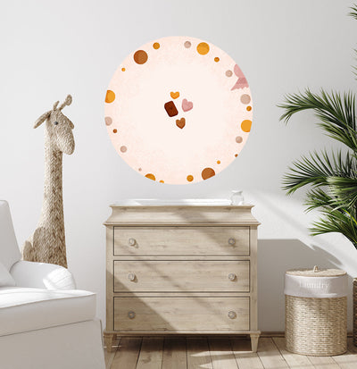 Behangcirkel - Born to Sweet Love Candy - Kinderkamer - Behangsticker (Sfeer)