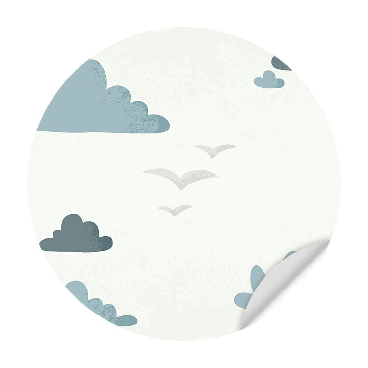 Behangcirkel - Born to be Free Vogels - Kinderkamer - Behangsticker