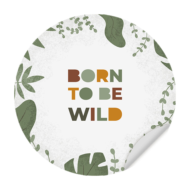Behangcirkel - Born to be Wild - Kinderkamer - Behangsticker