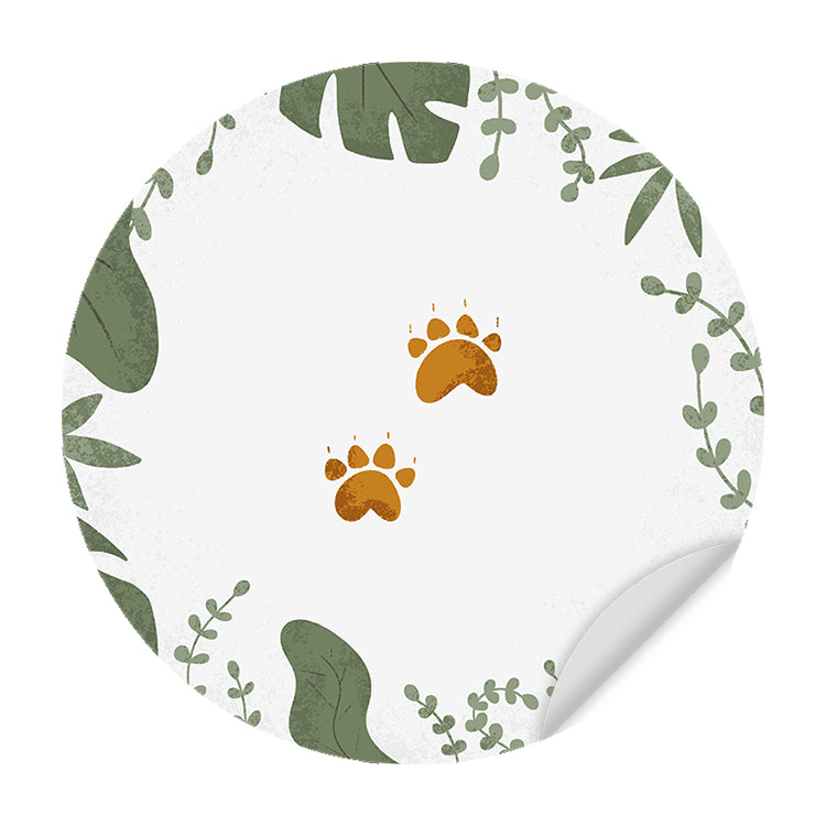 Behangcirkel - Born to be Wild Berenpootjes - Kinderkamer - Behangsticker