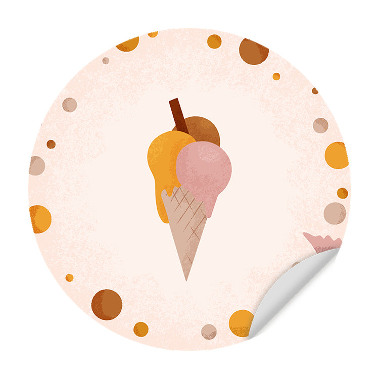 Behangcirkel Born to Sweet IJsje - Kinderkamer - Behangsticker