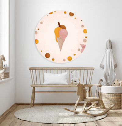 Behangcirkel Born to Sweet IJsje - Kinderkamer - Behangsticker (Sfeer)