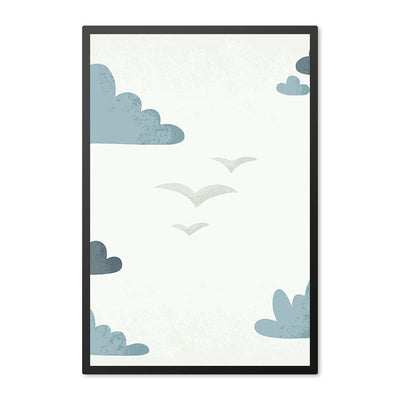 Poster in lijst Born to be Free Vogels