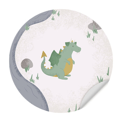 Muursticker Born to be Brave Draakje - Kinderkamer - Babykamer