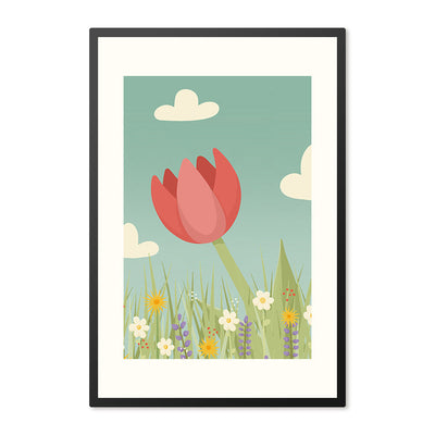 Poster in lijst Rode Tulp
