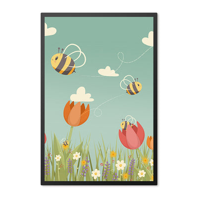 Poster in lijst Tulpenveld